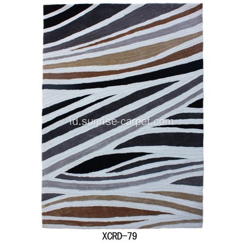 Microfiber Shagy Flooring Rug dengan design